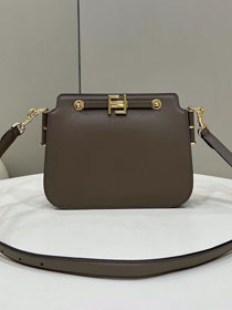 Fendi original calfskin touch gusseted bag 8BT349 grey