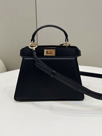 Fendi original lambskin mini peekaboo ISeeU bag 8BN335 black