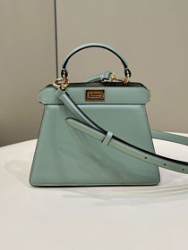 Fendi original lambskin mini peekaboo ISeeU bag 8BN335 mint green