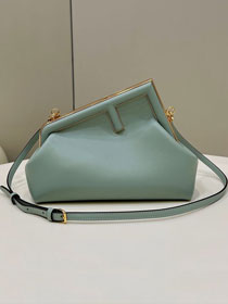 Fendi original lambskin small first bag 8BP129 mint green