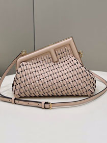 Fendi original calfskin small first bag 8BP129 light pink