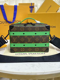 Louis vuitton original monogram canvas handle soft trunk M46264 green