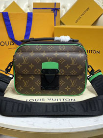 Louis vuitton original monogram canvas s lock messenger bag M46246 green