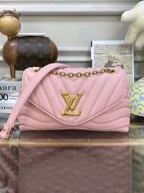 2022 Louis vuitton original calfskin new wave chain bag M59985 pink