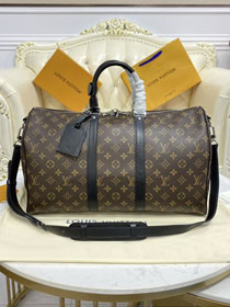 Louis vuitton original monogram canvas keepall 45 bag M56711 black