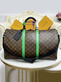 Louis vuitton original monogram canvas keepall 50 M46259 green