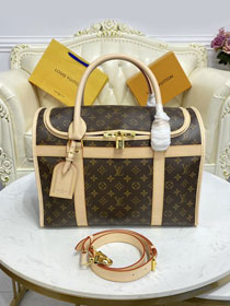 Louis vuitton original monogram canvas dog carrier 40 M42024