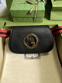 GG original calfskin blondie belt bag 703807 black