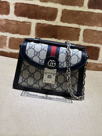 2022 GG original canvas ophidia mini shoulder bag 696180 navy blue