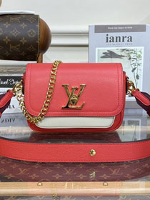 Louis vuitton original calfskin lockme tender bag M20614 red