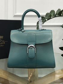 Delvaux original box calfskin brillant bag MM AA0555 green