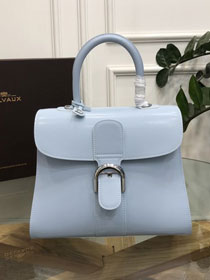 Delvaux original box calfskin brillant bag MM AA0555 ice blue