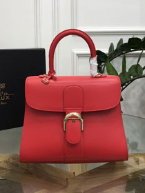 Delvaux original box calfskin brillant bag MM AA0555 red