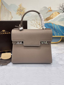 Delvaux original grained calfskin tempete pm bag AA0505 grey