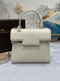 Delvaux original grained calfskin tempete pm bag AA0505 white