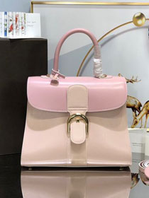 Delvaux original box calfskin brillant bag MM AA0555 pink