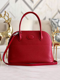 Hermes original epsom leather small bolide 27 bag B027 red