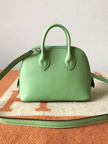 Hermes original chevre leather mini bolide bag H018 vert criquet