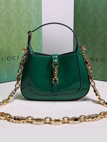 2023 GG original patent calfskin jackie 1961 mini shoulder bag 699651 green