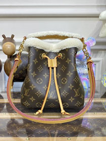 2023 louis vuitton original canvas&shearling neonoe BB M46319