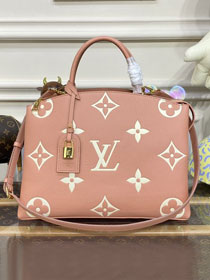 2023 Louis vuitton original embossed calfskin grand palais tote bag M45811 trianon pink