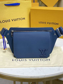 Louis vuitton original calfskin aerogram slingbag M57081 blue