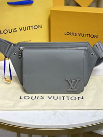 Louis vuitton original calfskin aerogram slingbag M57081 grey