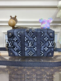 Louis vuitton original calfskin mini soft trunk M81776 black