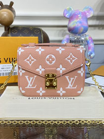 Louis vuitton original calfskin micro metis pochette M81389 pink