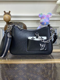 2023 Louis vuitton original epi leather marellini bag M20998 black