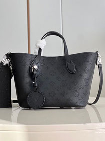 2023 Louis vuitton original mahina calfskin blossom pm tote M21848 black	