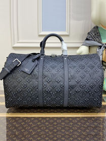 Louis vuitton original calfskin keepall 50 M21375 black