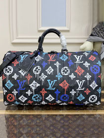 Louis vuitton original monogram eclipse keepall 50 M21384 