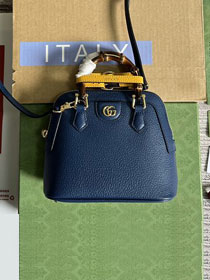 2023 GG original calfskin diana mini tote bag 715775 blue