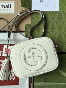 2023 GG original calfskin blondie small shoulder bag 742360 white