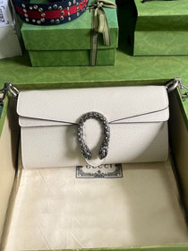 2023 GG original calfskin dionysus small shoulder bag 731782 white