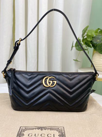 2023 GG original matelasse marmont shoulder bag 739166 black