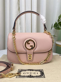 2023 GG original calfskin blondie top handle bag 735101 pink