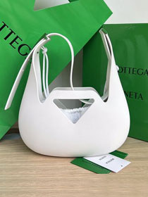 BV original rubber hobo bag 696920 white