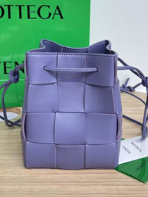 BV original lambskin cassette bucket bag 680218 wisteria