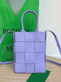 BV original lambskin mini cassette tote bag 709341 wisteria