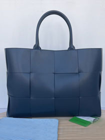 BV original calfskin large arco tote bag 680165 deep blue