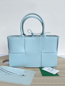 BV original grained calfskin small arco tote bag 652867 pale blue