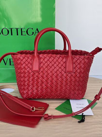 BV original lambskin mini cabat tote bag 709464 red