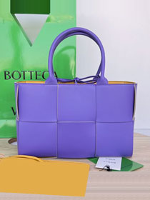 BV original lambskin small arco tote bag 652867 purple