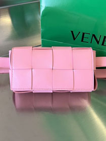 BV original lambskin cassette belt bag 639367 pink