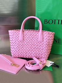 BV original lambskin mini cabat tote bag 709464 pink