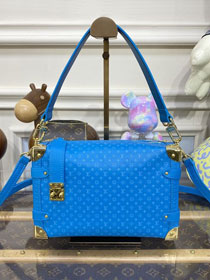 2023 Louis vuitton original calfskin side trunk M46358 blue