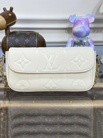 2023 Louis vuitton original calfskin wallet on chain Ivy M82210 cream