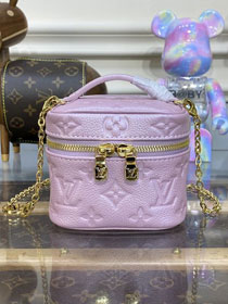 Louis vuitton original calfskin micro vanity M82168 pink